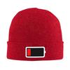 1 Batterie Pile Vide Chapeau en Laine Chaude Bonnet d'Hiver Bonnet à Pompon Casquettes Hip Hop pour Unisexe