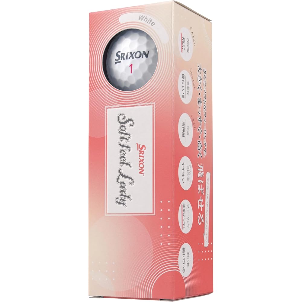 Dunlop Srixon Soft Feel Lady Golf Balls 12 Pack White 2025 Model