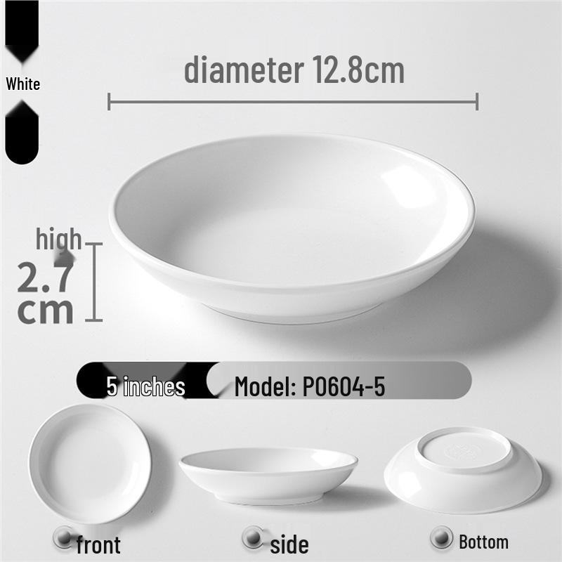 Zweifarbige Melamin-Tischware: Kleines Schalen- und Schalenset für Buffet und Grill-Dipsaucen.