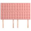 VidaXL Têtes de lit 4 pcs Rose 72x5x78-88 cm Velours3116819