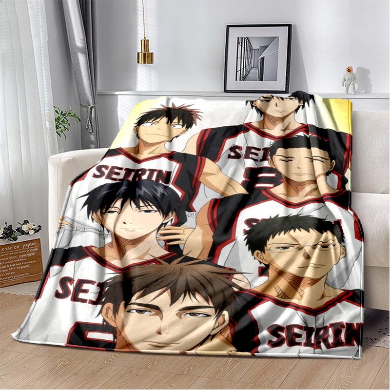 29 Style New Cartoon Kuroko Basketball Anime Flannel Blanket,Soft Throw Blanket for Home Bedroom Bed Sofa Travel Cover Kid Gift