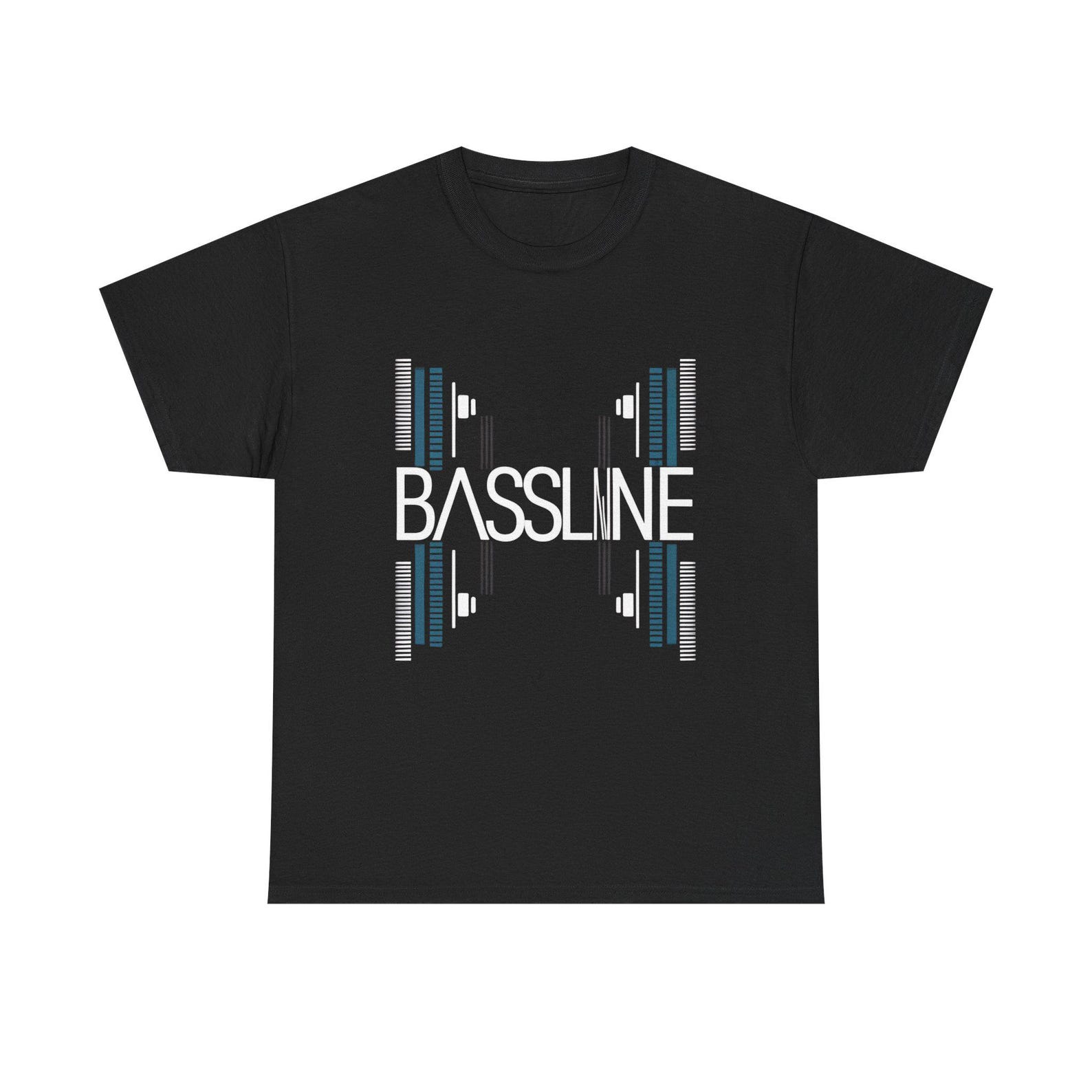 Bassline Music Lover Tee: Unisex Heavy Cotton ConcerT-Shirt 2XL