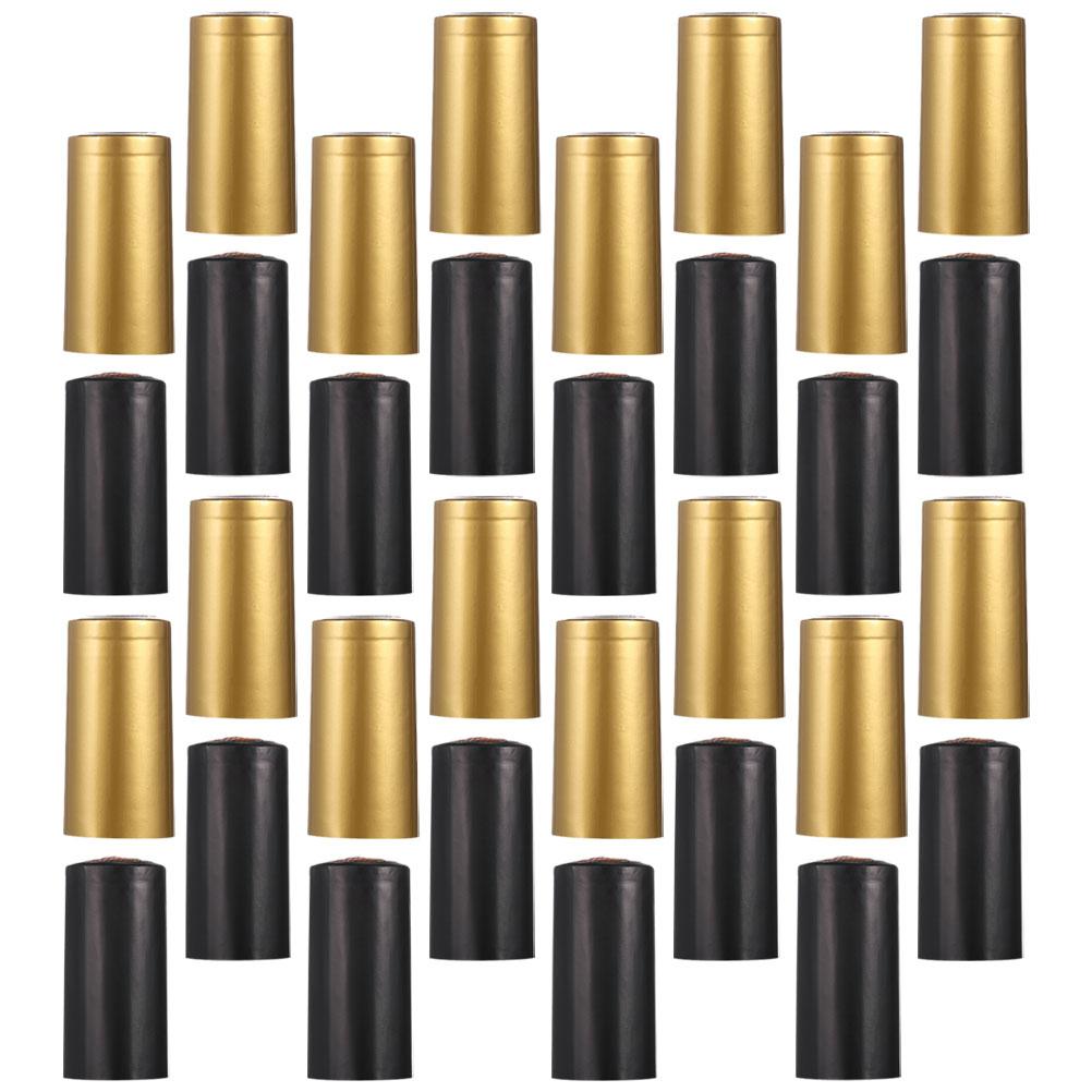 200 Pcs Pvc Heat Shrink Bottle Seals Shrinkable Cap Packaging Caps Capsule for
