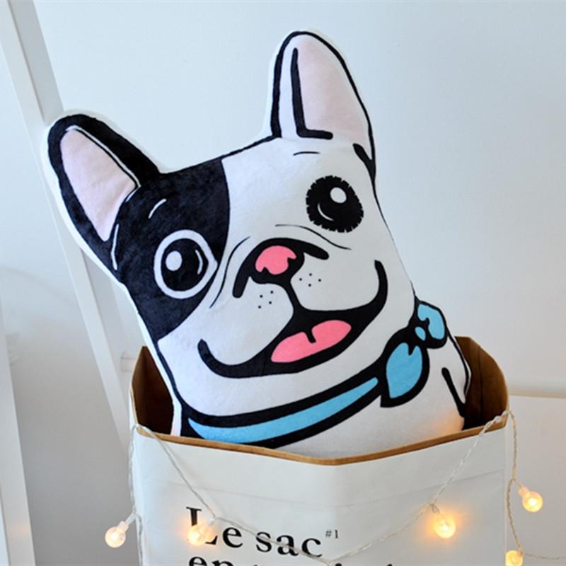 50cm Cartoon Animal Dog Plush Pillow Stuffed Cute Bulldog And Sharpei Dog Plush Doll Sofa Pillow Cus