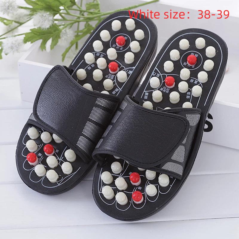 1 Pair Massager Shoes Acupoint Massage Slippers For Feet Unisex Flop Health Care Rotating Feet Chinese Acupressure Home Flip