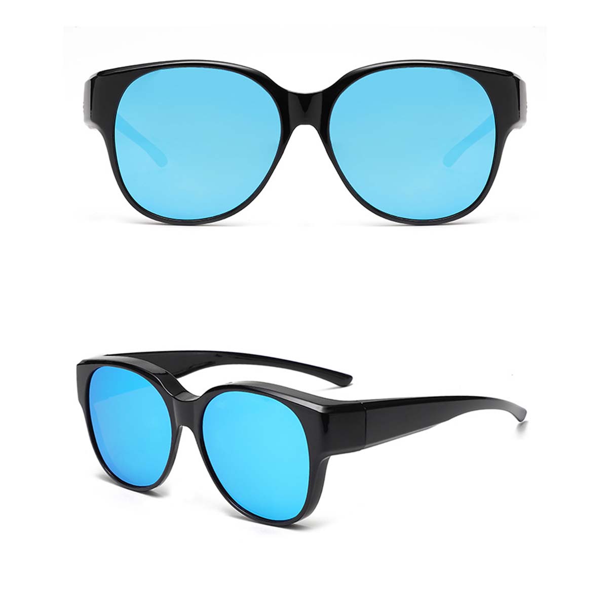 

2PC Oversized Over Glasses Sunglasses for Women Men Square Fit Over Polarized Sun Glasses UV400 T03