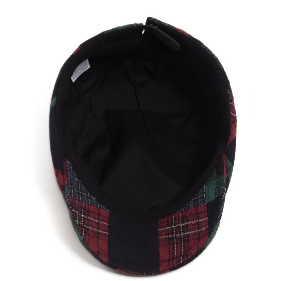 New Y2K Patchwork Plaid Beret For Men Women Retro Flat Cap Vintage Hip Hop Newsboy Hat Unisex Spring Autumn