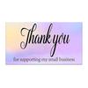 50-Pack Laser Rainbow Thank You Cards - Gift Packaging