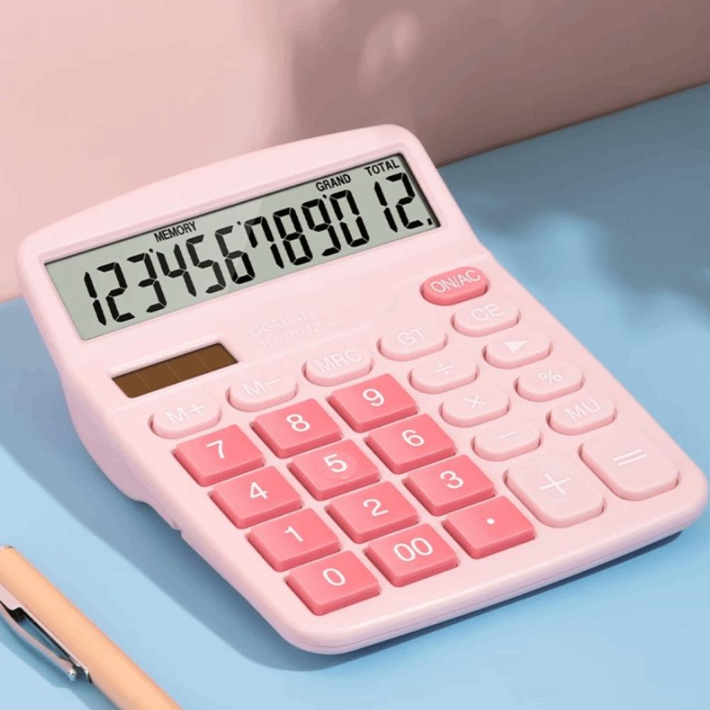 Dual Power Supply Electronic Calculator Accounting Tools Solar Calculator Student Stationery