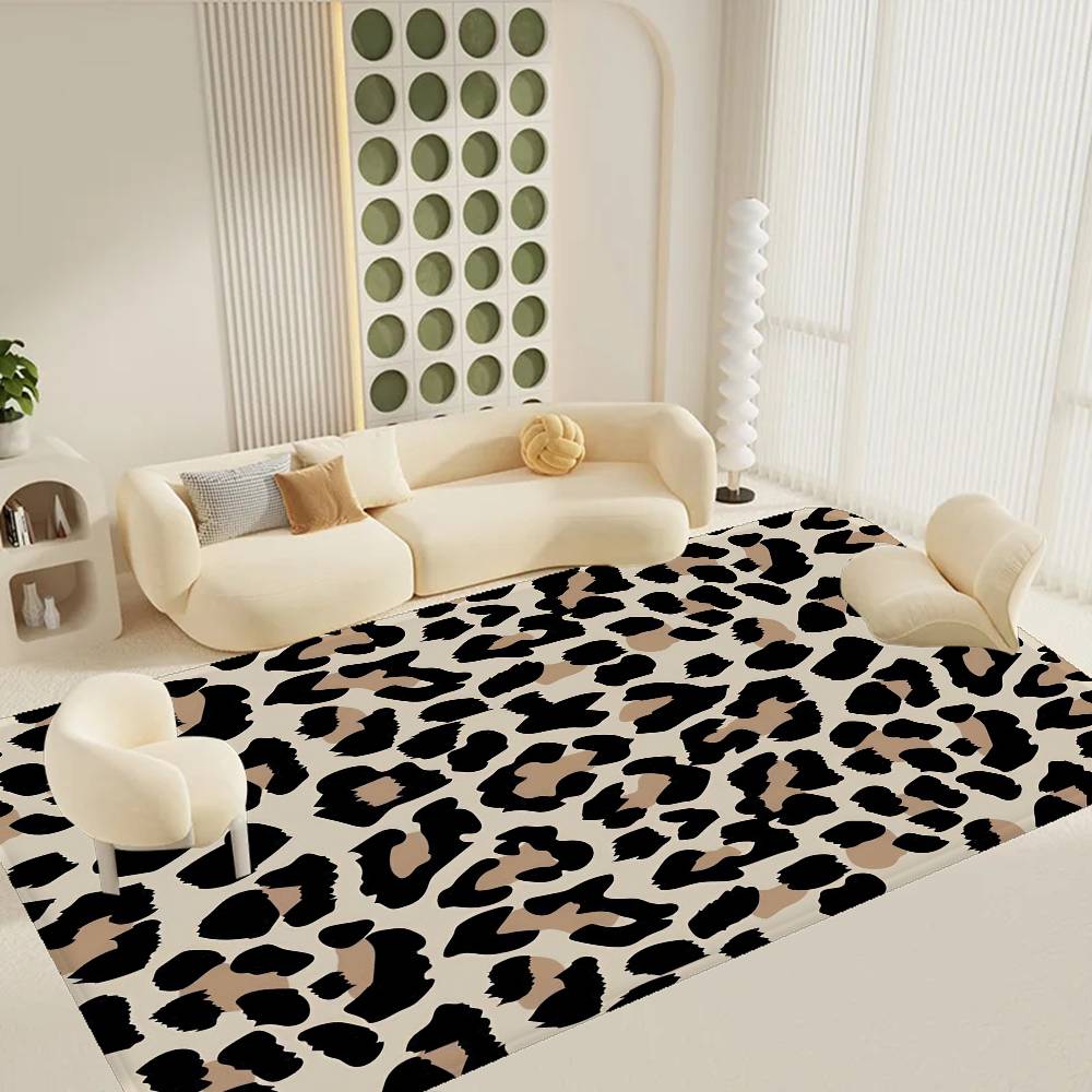 Leopard Print Entrance Door Mat Nordic Style Home Doormat Bathroom-Toilet Mats Bedroom Hotel Decor Mat