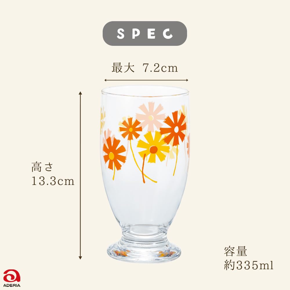 Adelia Retro Base Gift Made In A Stylish and Popular Gift for 60th and (ADERIA) [Adelia Glass, Alice, 335ml, Boxed, Japan, 1857]. Weddings, Beer,