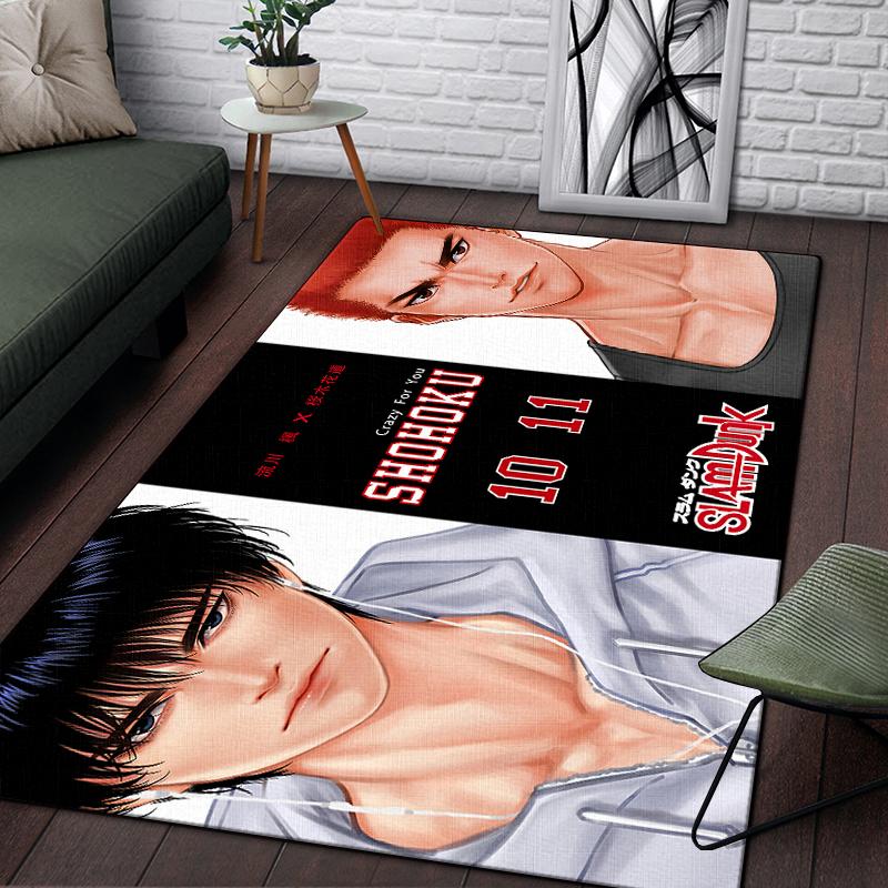 SLAM DUNK benutzerdefinierter Teppich Wohnzimmer Küchenmatte Fußmatte Yogamatte Heimdekoration Waschraum Bodenmatte Teppiche für Wohnzimmer