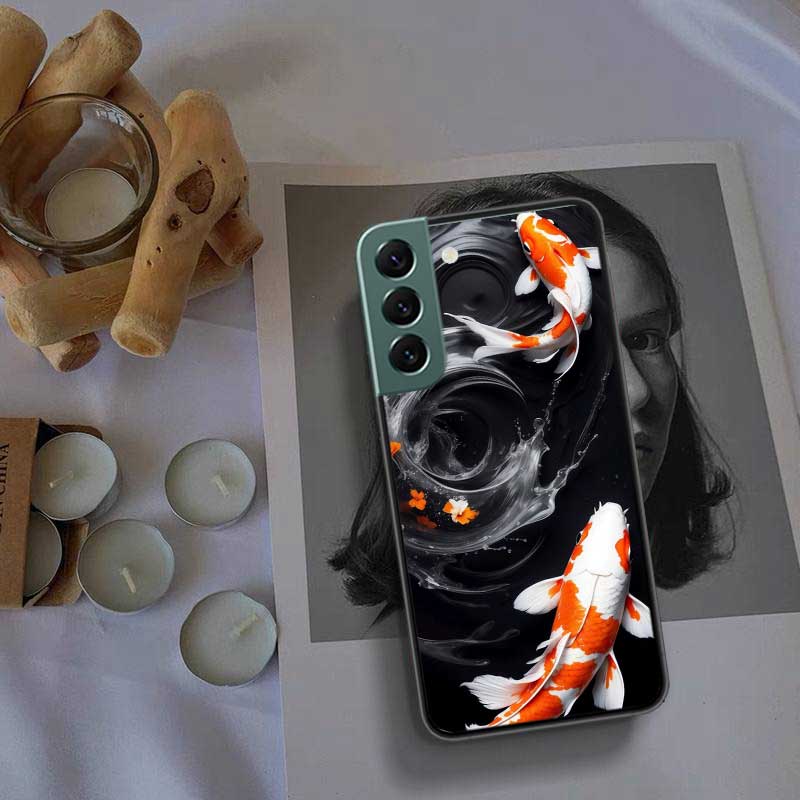 Hochwertige Zierfisch- und Koi-Karpfen-Handyhülle für Samsung Galaxy S22 S25 Ultra S21 S10 Plus S26 Edge S20 S23 S24 FE Hülle