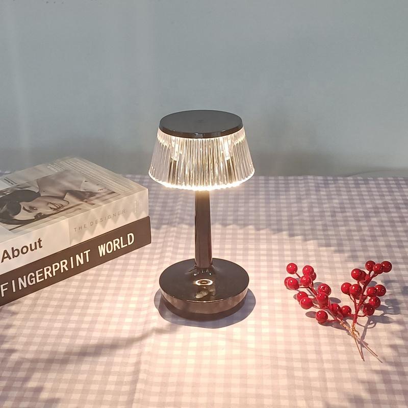 Crystal Table Lamp Creative Mushroom Bedside Bedroom Night Light Touch Atmosphere Light Bedroom Bedside Gift Led Night