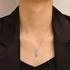 Women's Pure Copper Necklace with Micro-Inlaid Zircon Teddy Bear Pendant: Luxurious, Niche, and Versatile Hip-Hop Clavicle Chain Jewelry