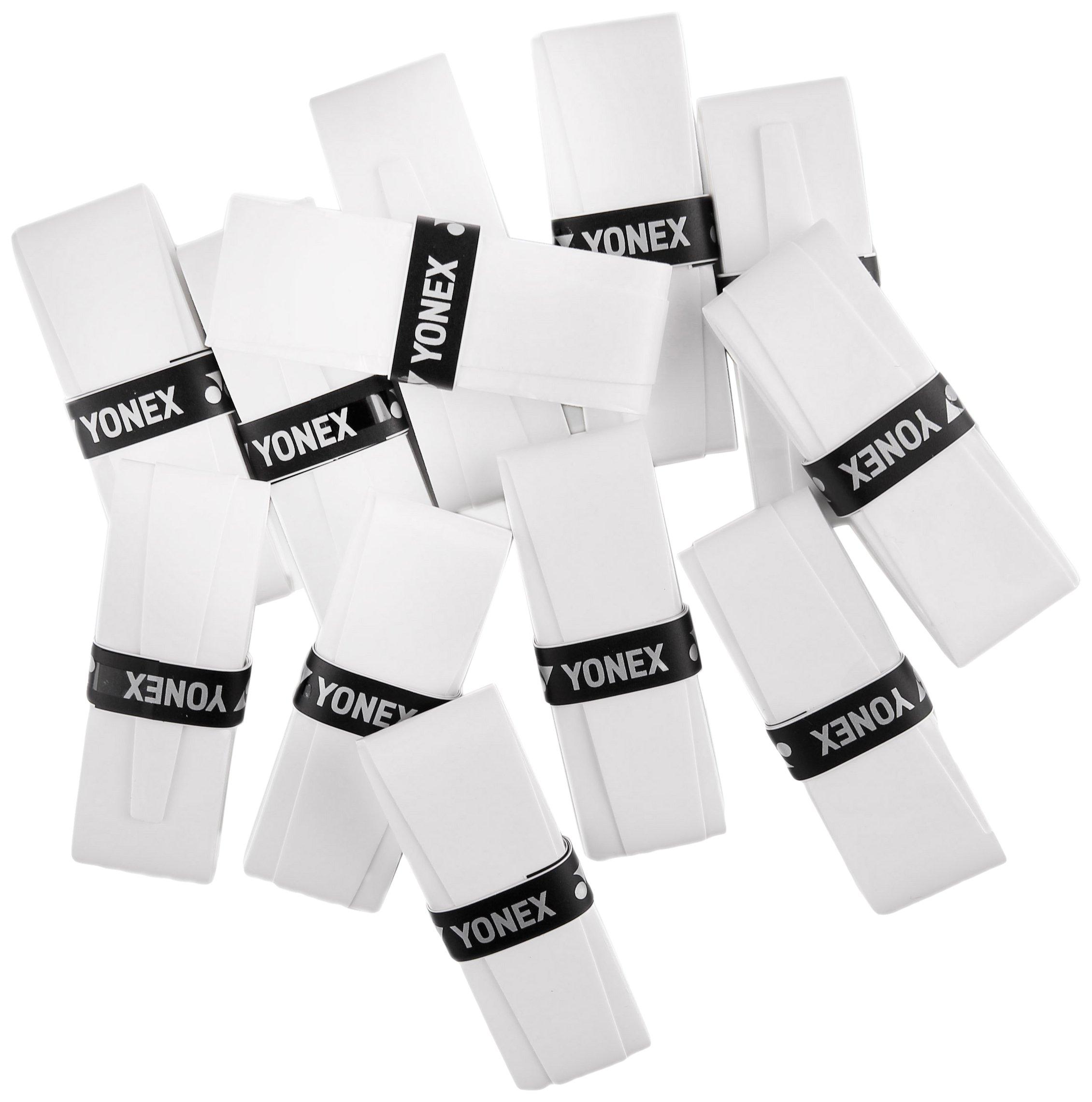 

Yonex Wet Super Grip Tape Yonex Super Grap 12 Pack Overgrip (12-Pack) - AC102-12EX (White) білий