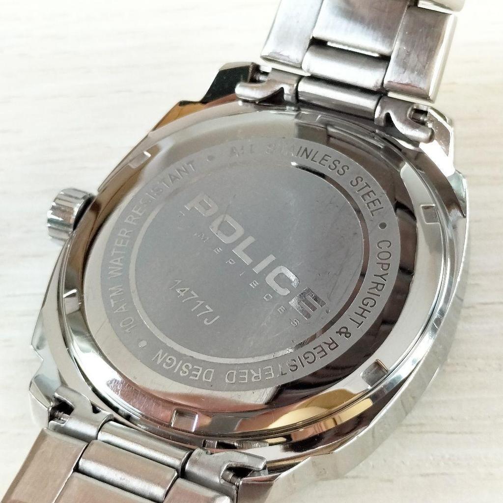 Used POLICE Men's Watch 14717J, Quartz Working Condition