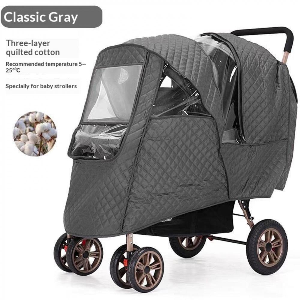Universal Baby Stroller Rain Cover Children's Stroller Windshield Baby Stroller Umbrella Stroller Rain Cover Stroller Protective Cover Raincoat
