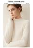 Women's Pure Cashmere Cable Knit Sweater - Autumn/Winter 2026, Half-High Neck, Loose, Slimming, Gentle Style.