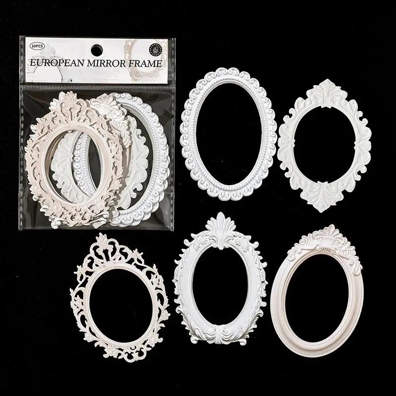 10 Sheets/Set  Hollow Relief Design Cardstock  European Architectural Modeling  Retro Style  DIY Creative Materials