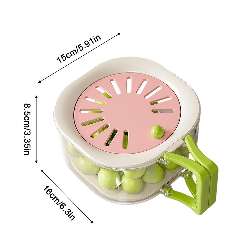 2-in-1 Fruit Vegetable Strainer Bowl Foldable Handle Multifunctional Dining Tool for Home Salad Berry Cooking Food Washer