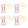 100pcs Bone Shape Paper Clips Rustproof Plating Process Increased Slip Resistance Cute Metallic Paper Clips for Office