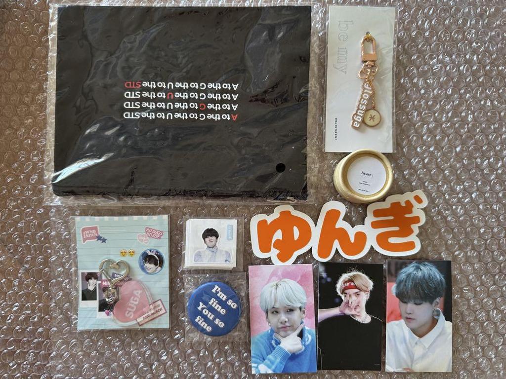[USED] BTS Yoongi SUGA Master Merchandise Pouch + Keychain + Clip