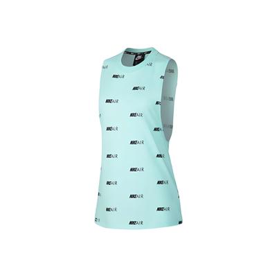 Breathable Printed Wide Strap Tank Top Women Tops Mint BQ6519-336