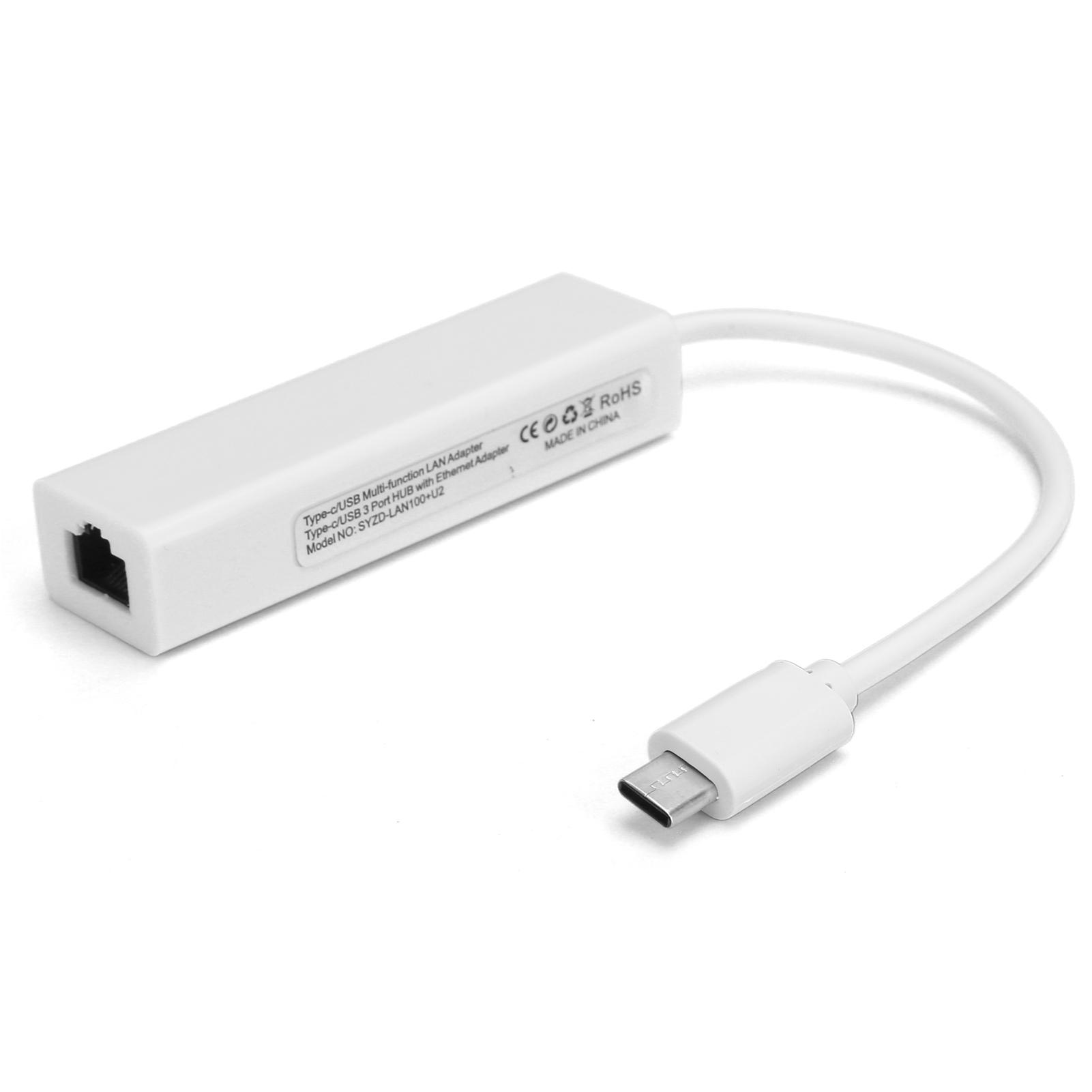 

Адаптер RJ45 Ethernet Type C до USB 2.0 Мережа 100M Аксесуар для WIN XP78OS XUSB 2.0 з
