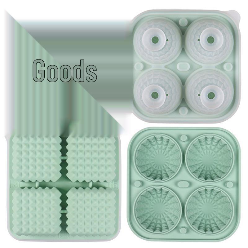 Silicone Ice Hockey Mold - Hand Grenade and Rhombic Ice Stick for Whiskey