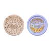 DIY Wax Grain Seal Head Ornamental 25mm Embossed Seal Head Craft Supplies Round Envelope Decorative for Packaging Scrapbooking