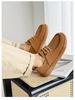 Men's Frosted Casual Wide Toe Breathable Loafers - Deodorant Pigskin Lining