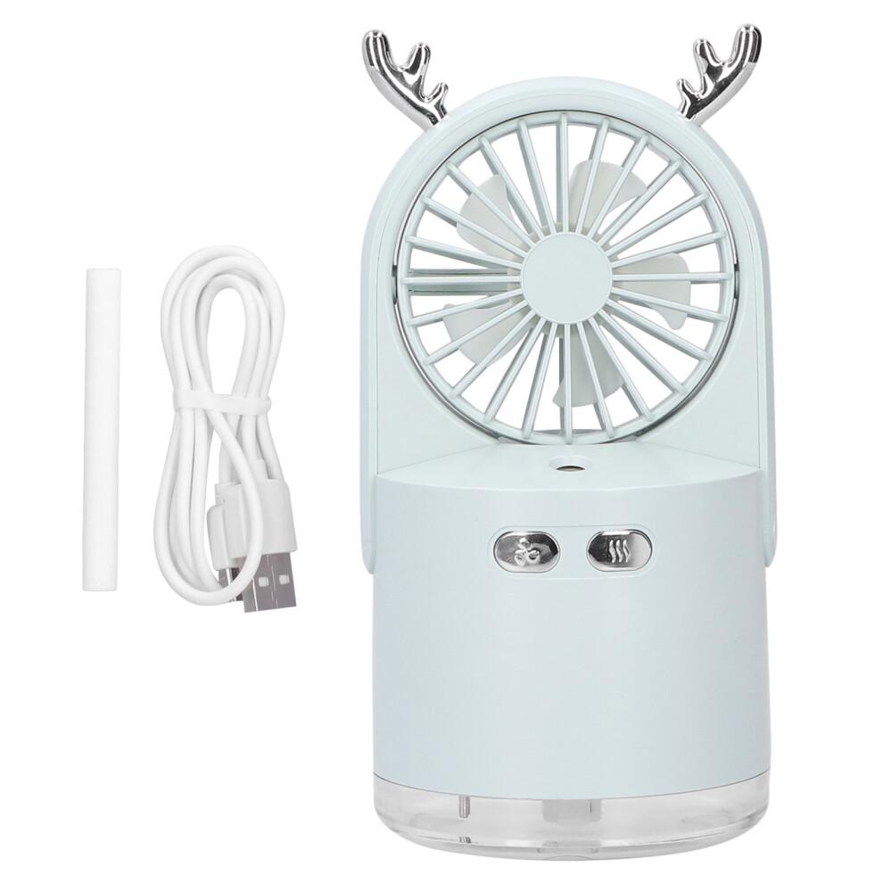 Ventilador de Água com Spray e Função de Vento Natural Simulada Ajuste Multi-Velocidade Portátil de Mão Umidificação de Longa Duração Para o Verão