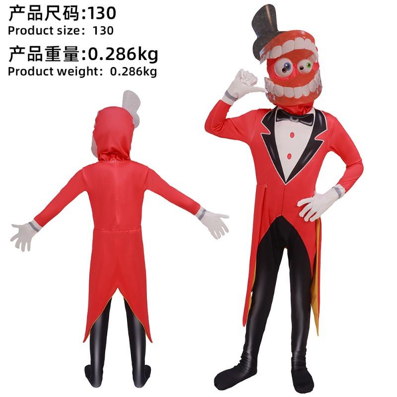 Halloween magic number circus cos Pamney clown onesie children's day stage costume