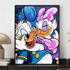 Diamond Painting of Donald Duck and Daisy Kissing Illustration Cute DIY Rhinestone Mosaic Cross Stitch Kit Embroidery Gift Home Decor
