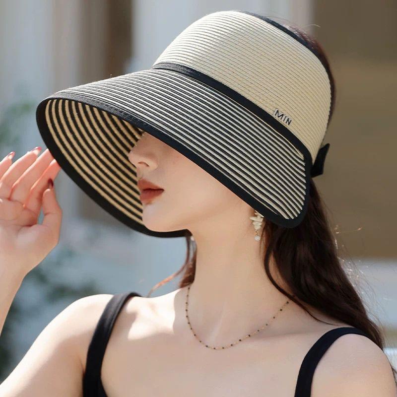 New Hat Summer Cap Breathable Straw Hat Sun Protection Sun Hat Beach Sun Hat Fashion Bucket Hat