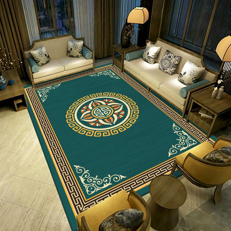 New Chinese Style Living Room Carpet Simple Coffee Table Sofa Floor Mat Bedside Carpet Easy To Maintain