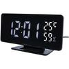 For Bedside For Travel LED Alarm Clock Modern Clock With Humidity Monitor Home Decoration Triple Alarm Function