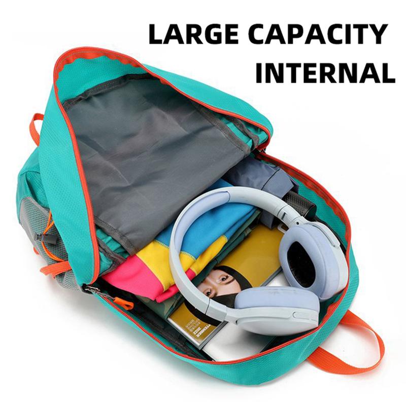 Foldable Climbing Backpack Folding Hiking Cycling Riding Mountaineering Bag Lightweight Outdoor Sports Travel Camping Knapsack