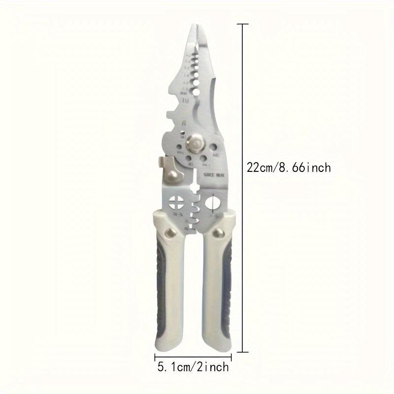 28 in 1 Multifunctional Electrician Pliers Stainless Steel Wire Cutting Stripping Tool for Wiring Twisting Nail Pulling