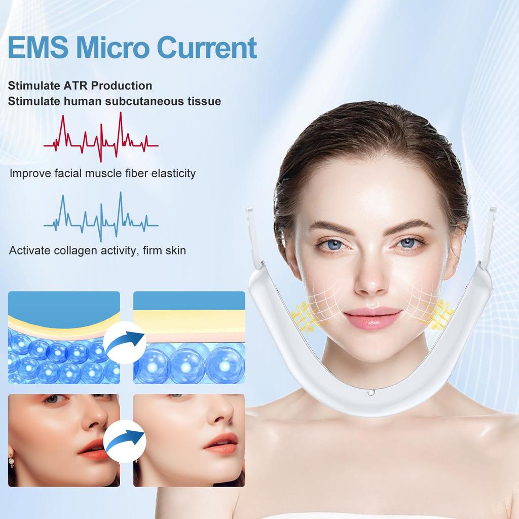 EMS Facial V-Line Massager: Microcurrent Lifting Beauty Mask