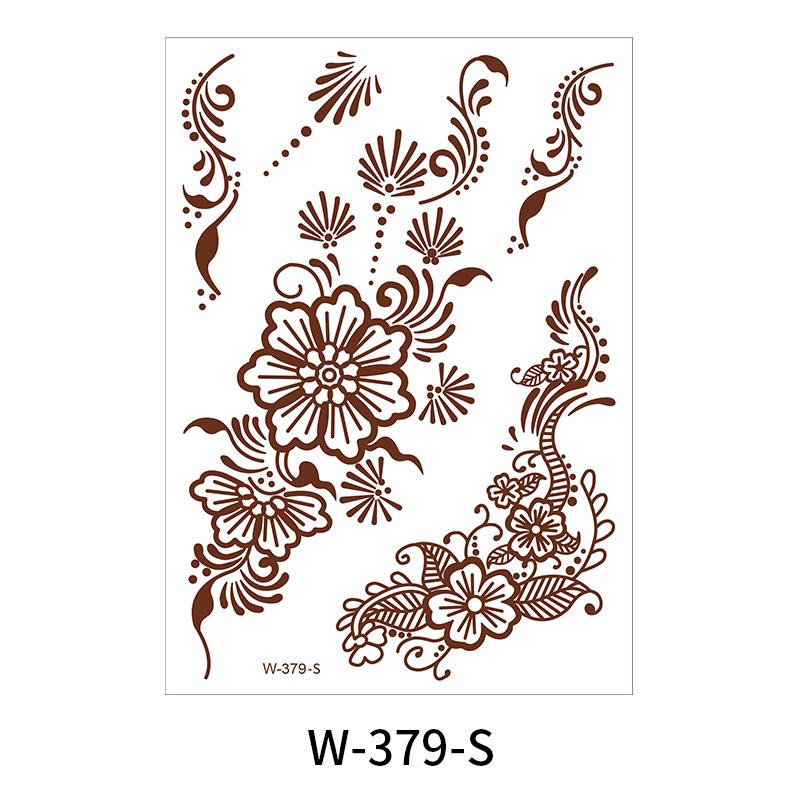 Beauty Sticker Brown Red Tattoo Sticker Waterproof Lace Tattoo Sticker Tattoo