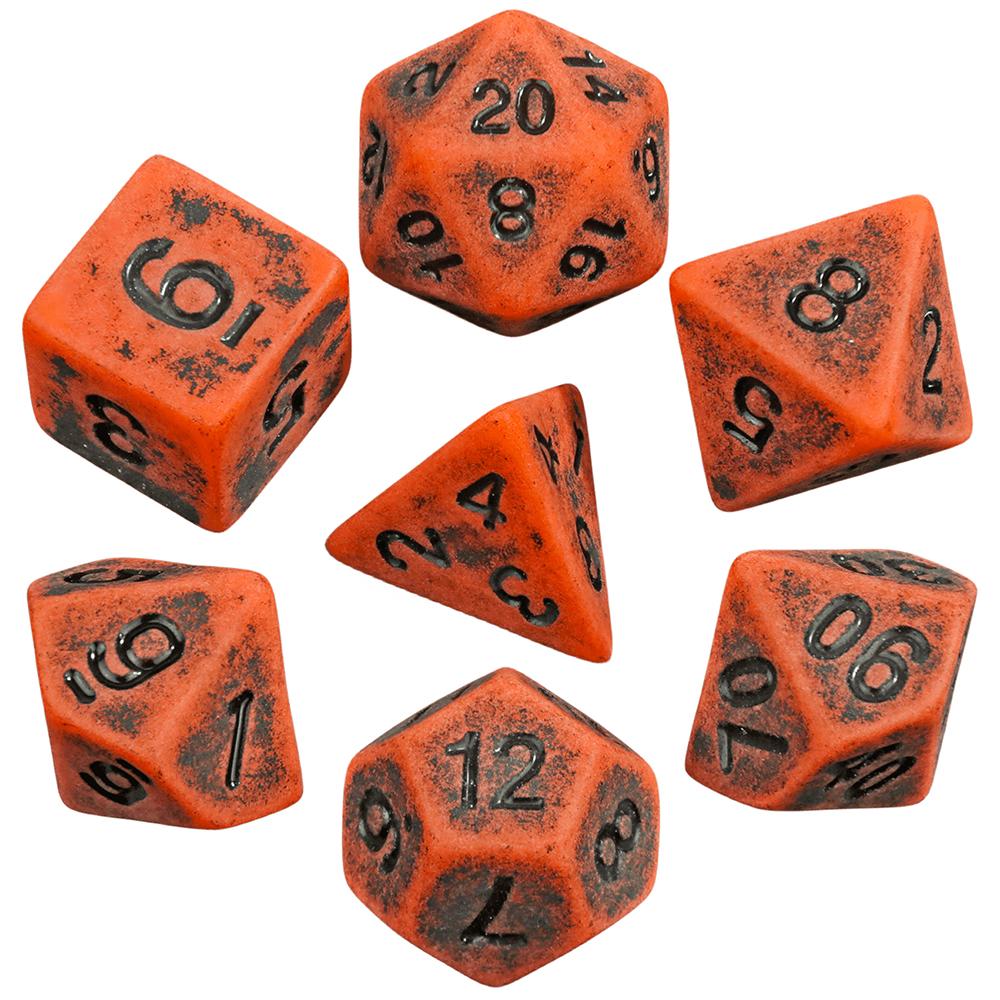 Kostki DND Retro Wielościenne Zestaw Kostek 7szt D4, D6, D8, D10, D%, D12, D20 Kostki do Gry do Gry DND Stół Planszowy Gry Fabularne