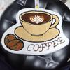 New Cartoon Coffee Series Double-Layer Water-Absorbent Coral Fleece Hand Towel for Kids