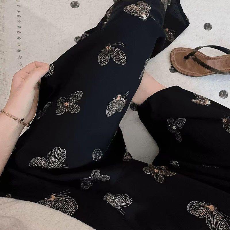 Spring Summer Women's Cotton Rayon Ankle-Length Lounge Pants - Soft Homewear for Outdoor Wear - Plus Size