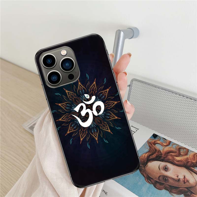 

Om Symbol Meditation and Creativity Phone Case For Iphone 17 Air 16 15 Pro Max 14 Plus 16E Coque 13 Pro 12 Mini 11 Clear Cover S iPhone 14