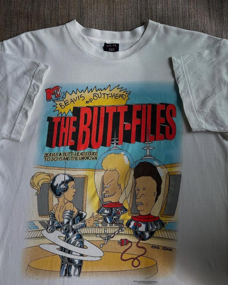 Ремейк 90-х Beavis & Butt-head The Butt-Flies базовая футболка Унисекс футболка L