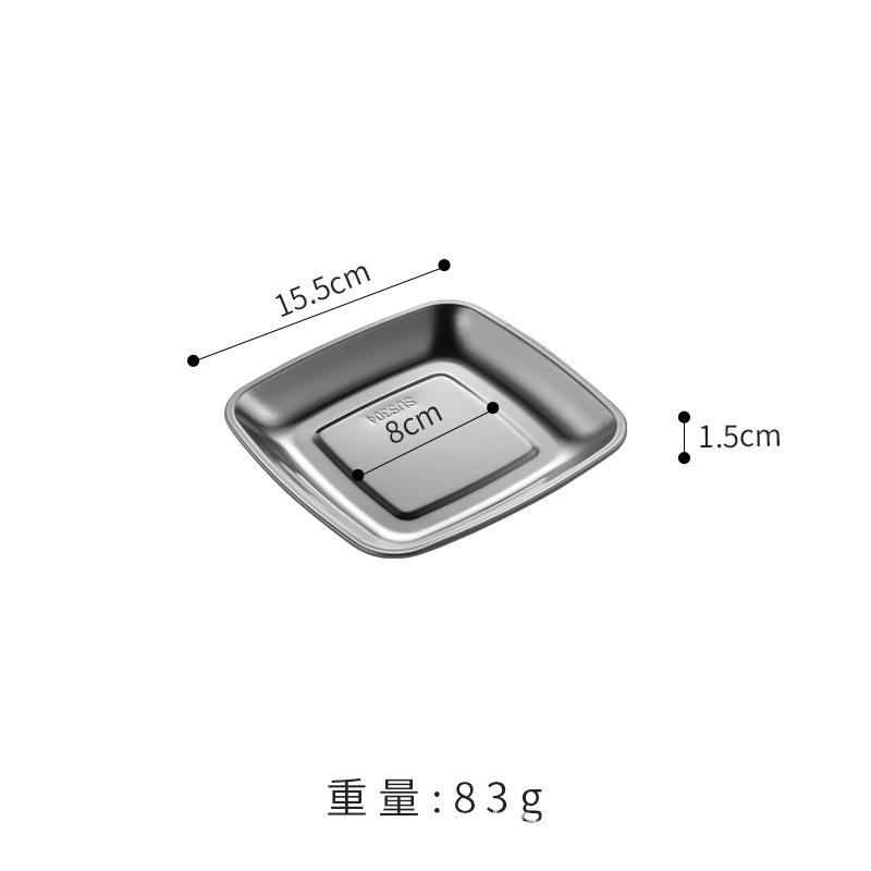 

Квадратная тарелка из нержавеющей стали 304 коммерческая золотая тарелка для барбекю тарелка для рисовой лапши поднос с плоским дном тарелка для закусок