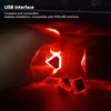 Car Interior USB Ambient Atmosphere Light LED Decorative Signal Lights Auto Reading Lamp Decorations Diamond Triangle