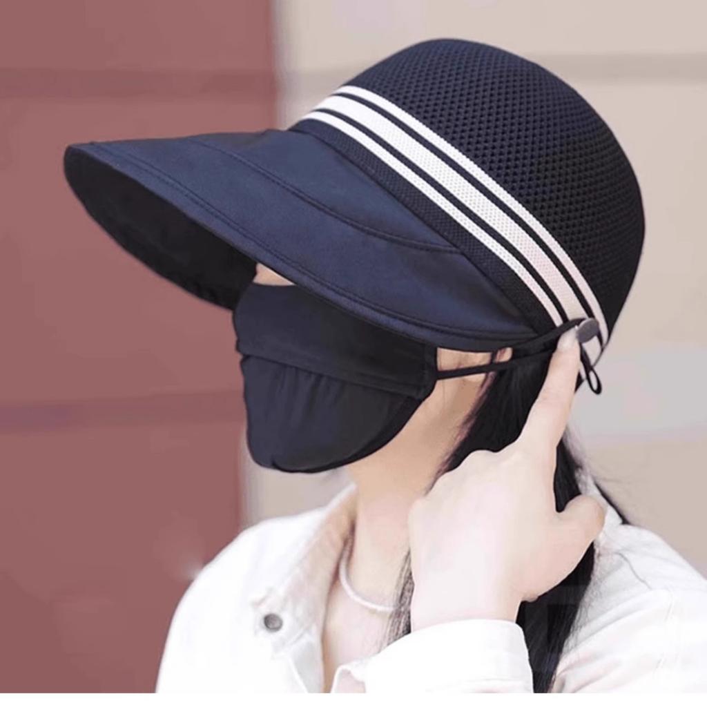 2025 Sunscreen Visor Children Summer Quick Drying Hollowed Breathable Eaves Empty Top Beach Face Bucket Hat